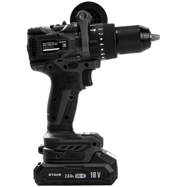 Ударная дрель-шуруповерт STAVR SHD 18BLHD-2K
