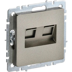 Розетка компьютерная IEK Brite РК/Т12-БрШ