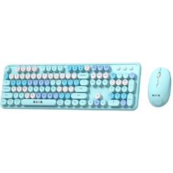 Клавиатура + мышь AULA AC306 (Blue-Colorful)