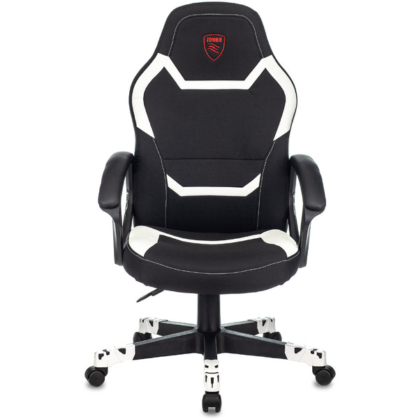 Кресло геймерское Бюрократ Zombie 10 (черный/белый)