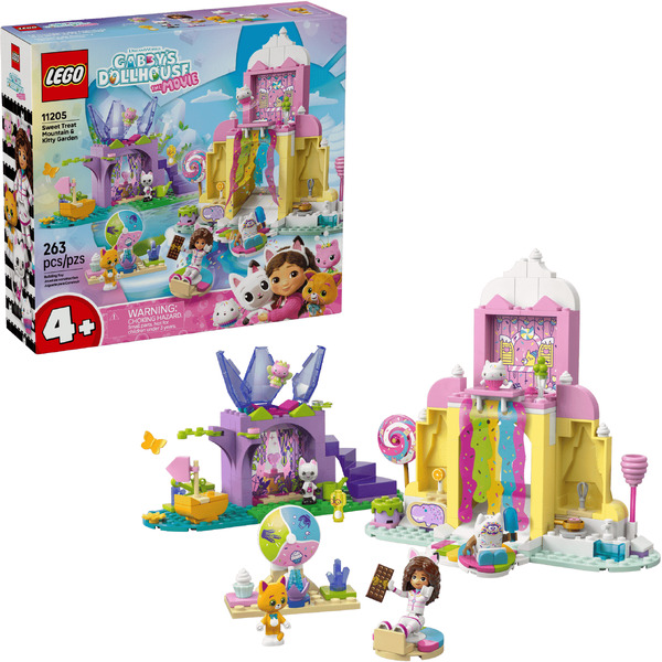 Конструктор Lego Gabby's Dollhouse Гора Сладких Удовольствий и Сад Кошек 11205