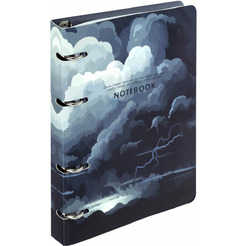 Тетрадь BRAUBERG 404726 на кольцах А5 160х212мм, 120л, картон,матовая ламинация, клетка