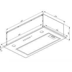 Вытяжка Akpo Micra Twin 60 wk-7 (черный)