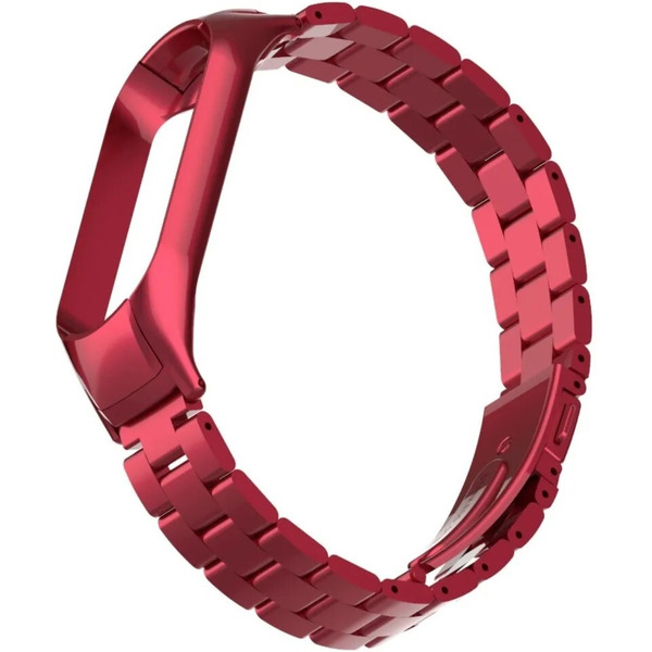 Ремешок Bingo Stainless для Xiaomi Mi Band 5/6 Красный