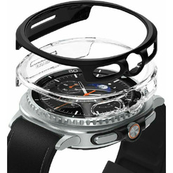 Чехол Ringke SLIM для Galaxy Watch 8 Classic 46mm CLEAR(1шт) + MATTE BLACK(1шт)