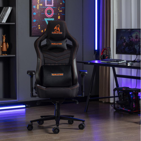 Игровое кресло Evolution Nomad PRO (черный/оранжевый)