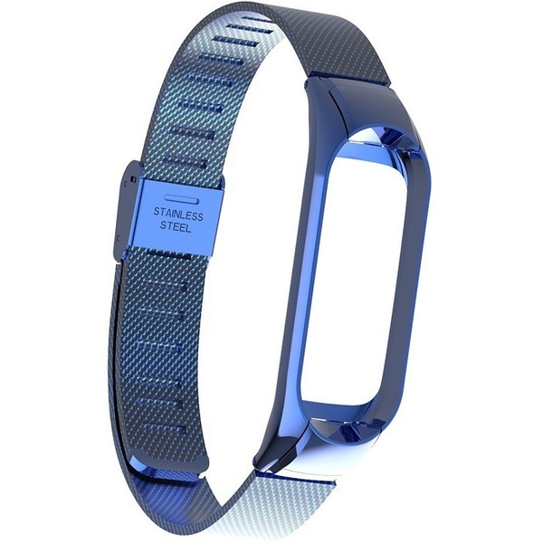 Ремешок Bingo Stainless Grid для Xiaomi Mi Band 3/4 Синий