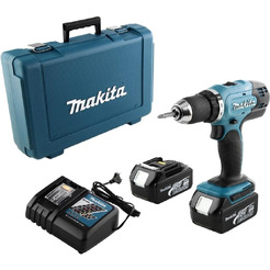 Дрель-шуруповерт MAKITA DDF453RFE с 2-мя АКБ