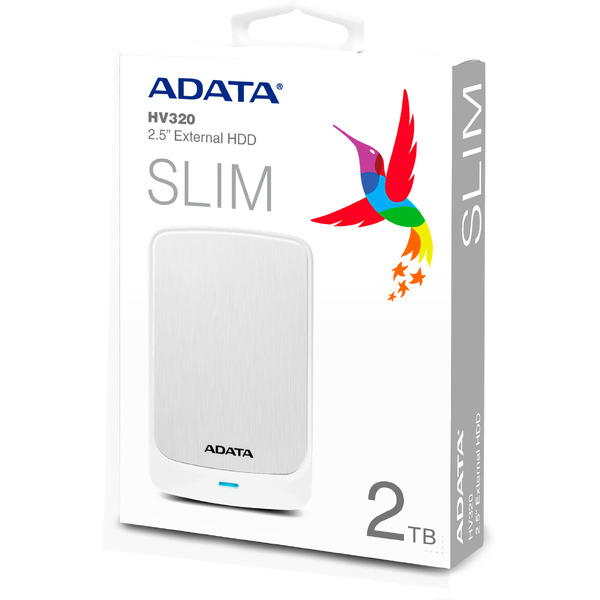 Внешний накопитель ADATA HV320 AHV320-2TU31-CWH 2TB (белый)