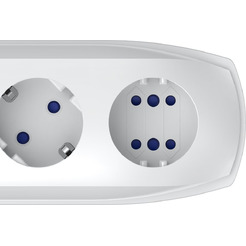 Сетевой фильтр Pilot Pro USB 3м (6 розеток) серый