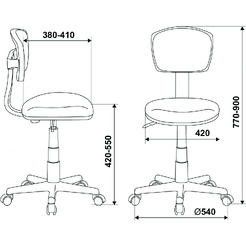 Кресло Бюрократ CH-299/ABSTRACT (мультиколор)