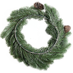 Еловый венок Neon-Night 307-144 (с шишками)