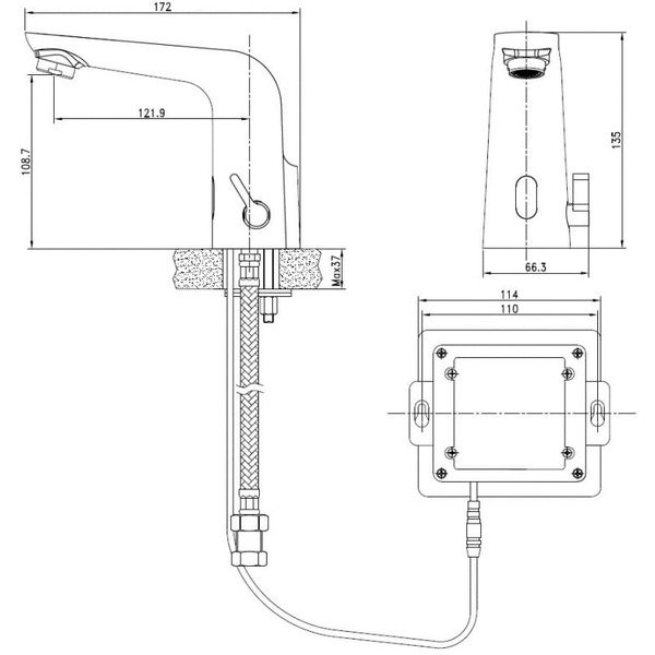 Смеситель Cersanit Sense A63106
