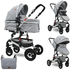 Детская коляска LORELLI Alba 2в1 (светло-серый)