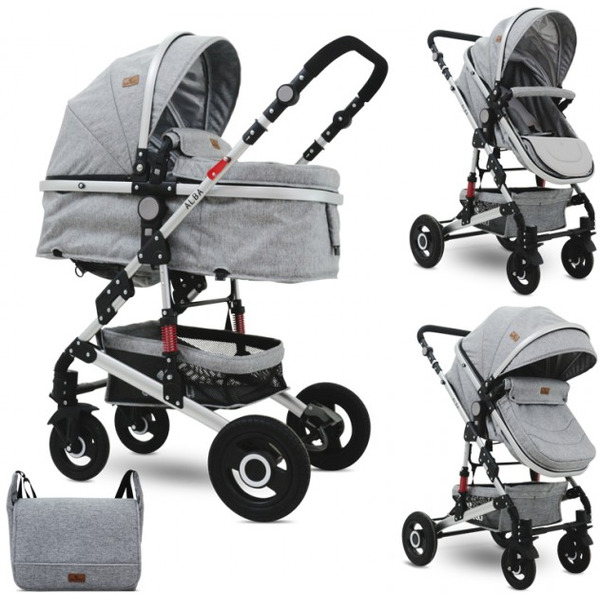 Детская коляска LORELLI Alba 2в1 (светло-серый)