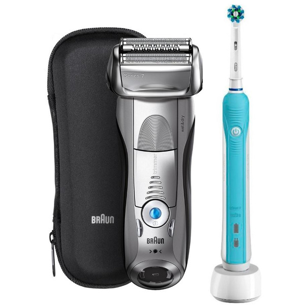 Электробритва BRAUN 7893s + Электрическая зубная щетка BRAUN Oral B Pro500/D16