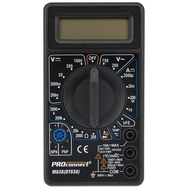 Портативный мультиметр PROconnect M838 (DT838) 13-3013