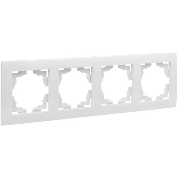 Рамка EKF Валенсия 4-местная (белый)