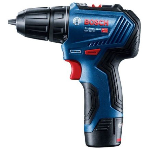 Дрель-шуруповерт Bosch GSR 12V-30 Professional (06019G9000) с 2-мя АКБ, кейс