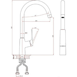 Смеситель для кухни A-Five A5-1124