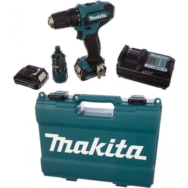 Дрель-шуруповерт MAKITA DF333DWYE4 (в чемодане + набор бит)