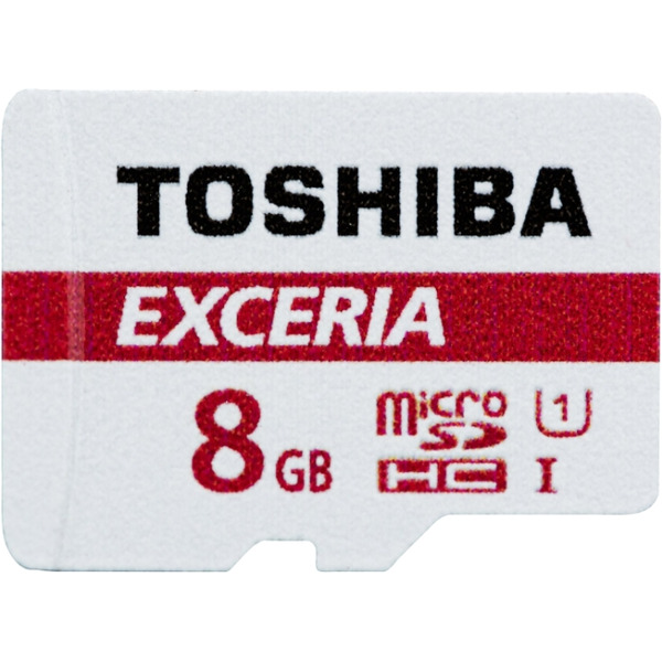 Карта памяти Toshiba SDHC-micro Card 8Gb M301 Class 10 UHS-I + adapter (THN-M301R0080EA)