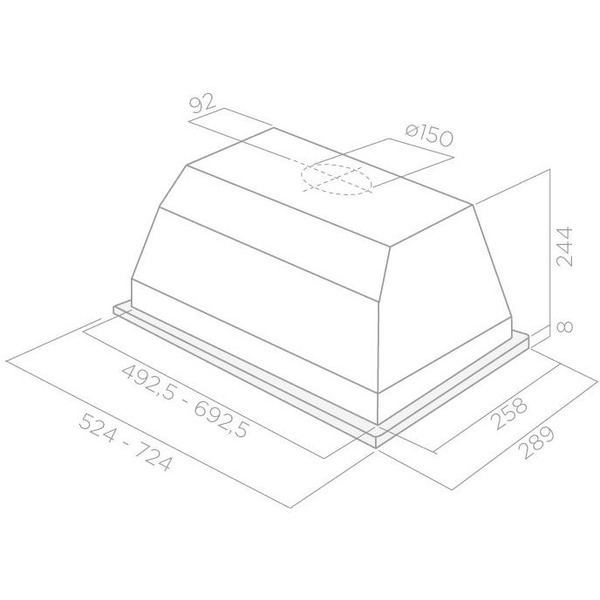 Кухонная вытяжка Elica ELIBLOC HT GR A/60
