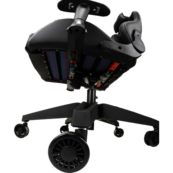 Кресло игровое Бюрократ Knight Outrid Smile экокожа, черный