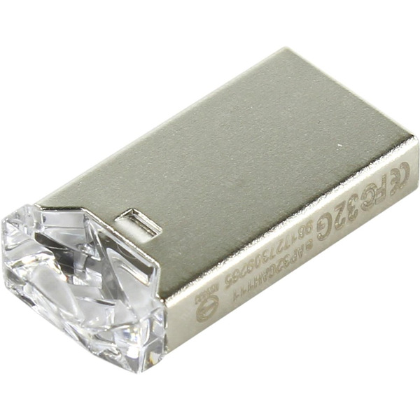 USB Flash Apacer AH111 64GB AP64GAH111CR-1 (белый/серебристый)