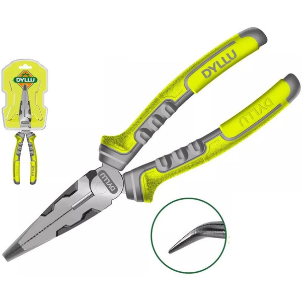 Плоскогубцы комбинированные загнутым носом DYLLU DTPL4718