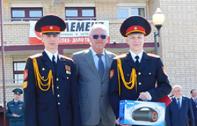 Награждение победителей XI Республиканской кадетской спартакиады