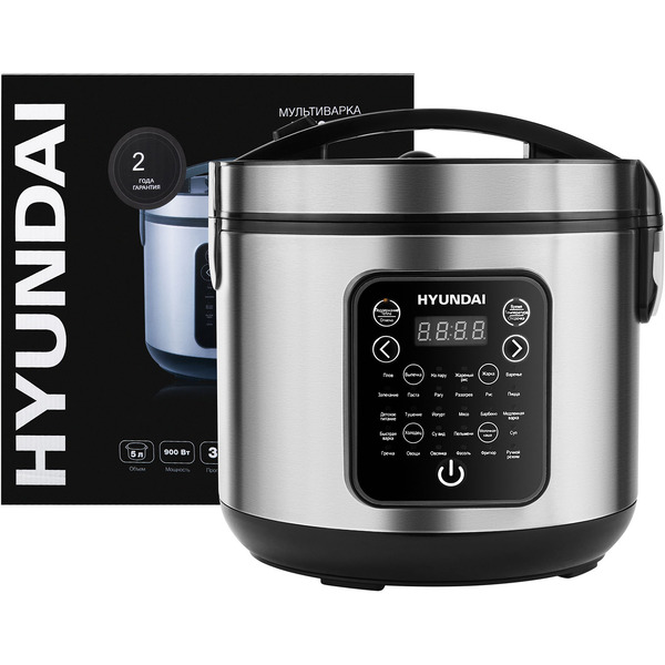 Мультиварка Hyundai HYMC-2401 (серебристый/черный)