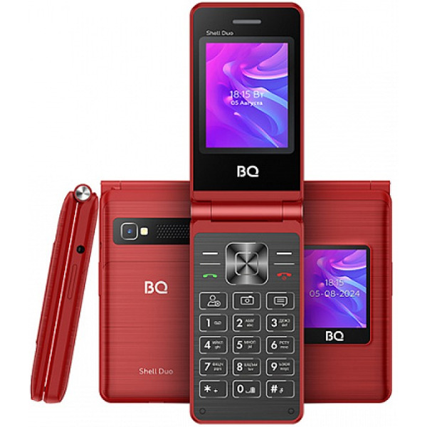 Мобильный телефон BQ 2412 Shell Duo (красный)
