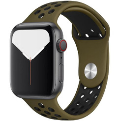 Ремешок Bingo Sport для APPLE Watch 42/44/45mm (S) Оливковый с черным