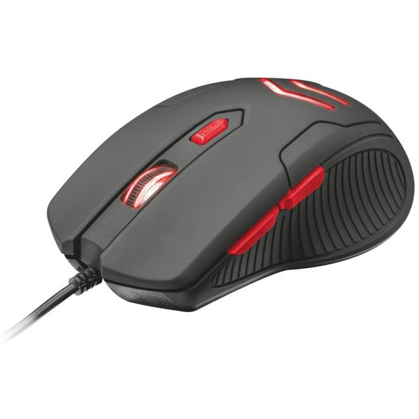 Комплект мышь игровая + коврик TRUST ZIVA Gaming Mouse with mouse pad (21963)