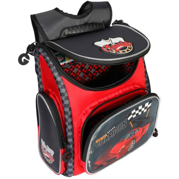 Рюкзак Grizzly RA-970-4 (красный/серый)