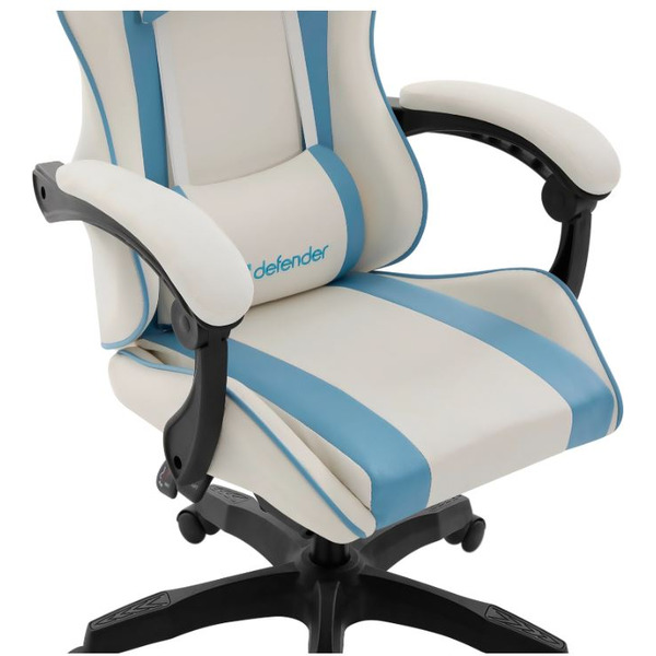 Кресло компьютерное Defender Legas (белый/голубой)