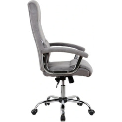 Кресло офисное Kingstyle SHL-8 Sane Velvet Chrome (велюр, серый)