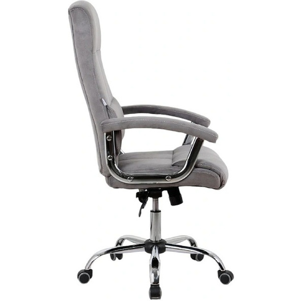 Кресло офисное Kingstyle SHL-8 Sane Velvet Chrome (велюр, серый)