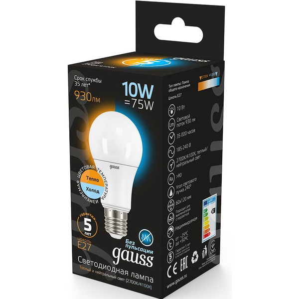 Лампа светодиодная Gauss 102502110-T