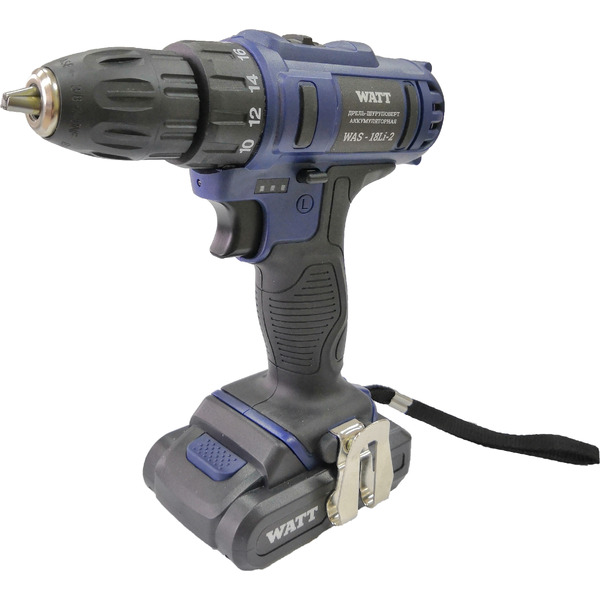 Дрель-шуруповерт WATT WAS-18 Li-2 New (1.018.031.12)