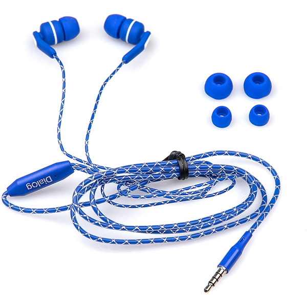 Наушники с микрофоном Dialog ES-F15 (синий)