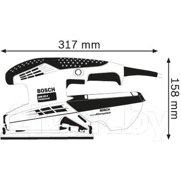 Виброшлифмашина Bosch GSS 23 A Professional (0601070400)