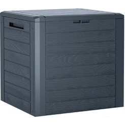 Сундук уличный Prosperplast Woodebox MBWL140-S433 (антрацит)