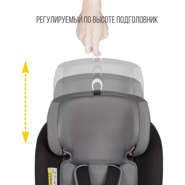 Автокресло Zlatek Cruiser Isofix Lux KRES3951 (серый/черный)