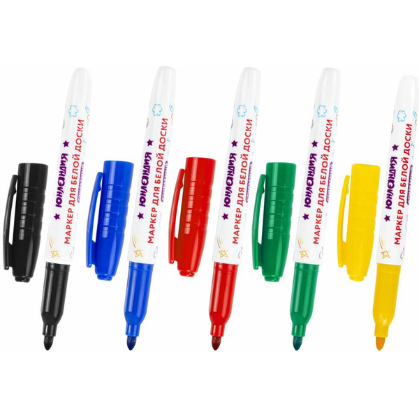 Маркеры стираемые для белой доски ЮНЛАНДИЯ COLORWAY 152099