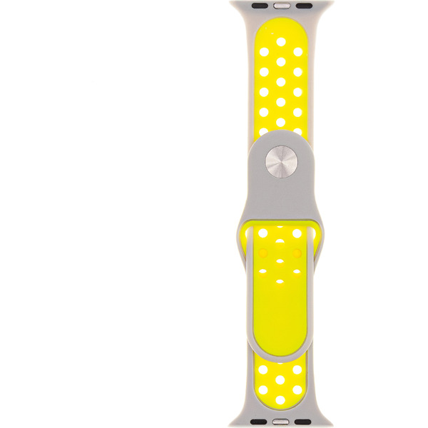 Ремешок Evolution Sport+ AW44-SP01 для Apple Watch 42/44 мм (cold silver/fluorescent yellow)