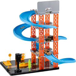 Паркинг игрушечный Labalu P9588A-1 / 5-уровневый с дорогой и автомобилями (голубой)