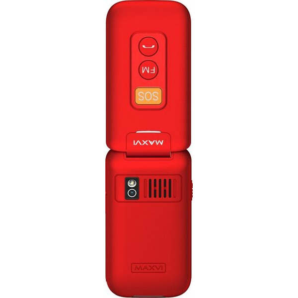 Кнопочный телефон Maxvi E5 up (красный)