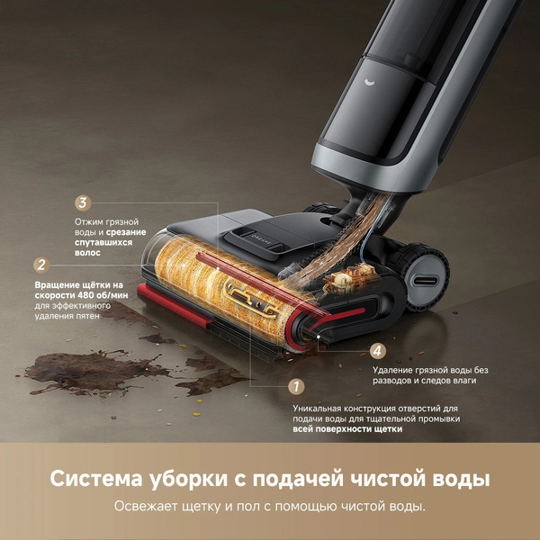 Вертикальный моющий пылесос Dreame H15 Pro Heat wet and dry Vacuum Cleaner (HHR48A)